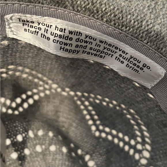 NEW * SONOMA Gray Packable “Cowboy” Hat OS - Picture 5 of 6